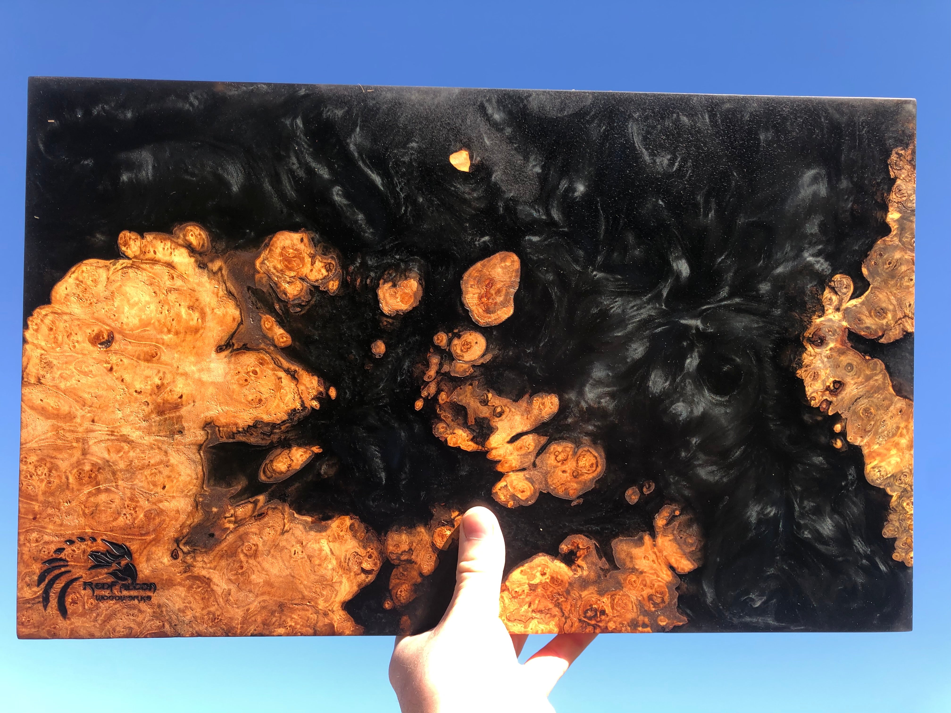 Maple Burl with Wine Charcuterie Board - Traditional Timber LLC